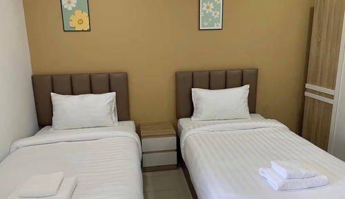 Chambre Standard, 2 lits une place, salle de bains privée