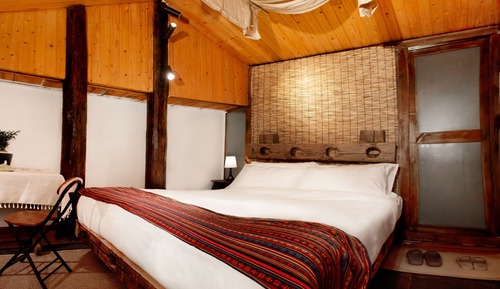Chambre Double, balcon, côté cour intérieure