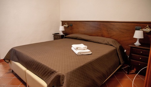 Chambre Double ou avec lits jumeaux, 1 lit double, salle de bains privée, vue montagne