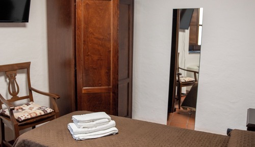 Chambre Simple, 1 lit une place, salle de bains privée, vue montagne