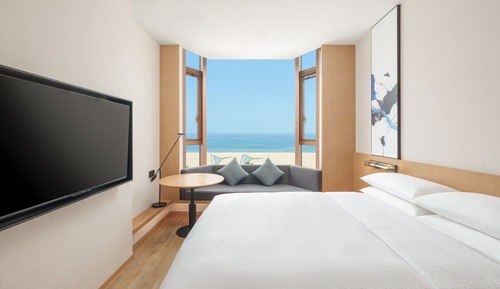 Suite, 1 très grand lit, vue océan