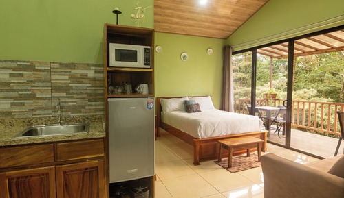Cabane Familiale, balcon, vue jardin