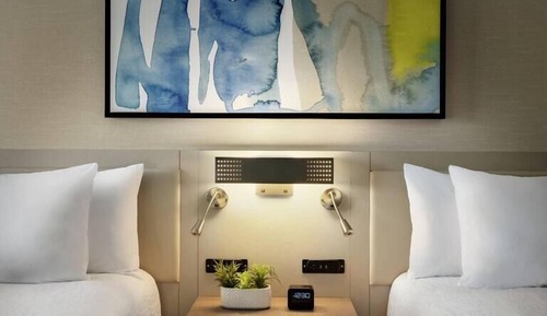 Chambre, 2 grands lits