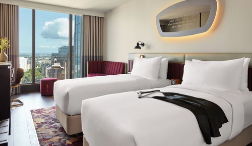 Chambre Premium, 2 lits doubles, vue ville