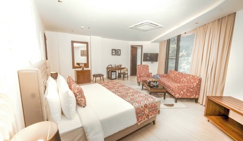 Suite Luxe, balcon, vue montagne