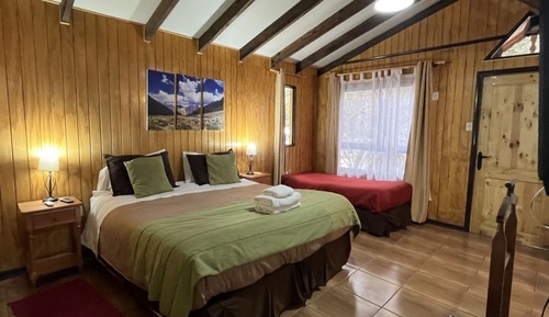 Cabane Junior, vue piscine