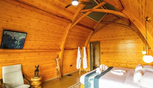 Chambre Quadruple, balcon, vue parc