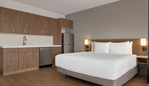 Chambre, 1 très grand lit et 1 canapé-lit, douche accessible en fauteuil roulant (Speciality)