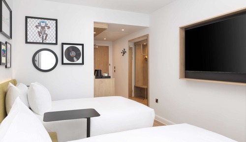 Chambre avec lits jumeaux, 2 lits une place