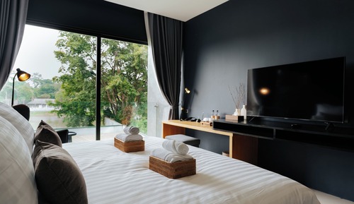 Chambre Double Supérieure, balcon, vue fleuve
