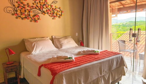 Chambre Confort, balcon, vue montagne