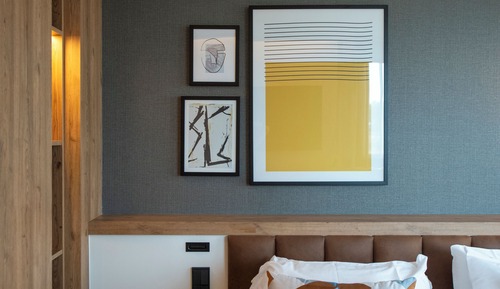 Chambre, 2 lits une place