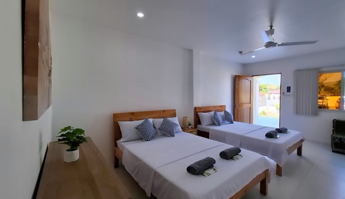 Chambre Deluxe avec lits jumeaux, vue jardin