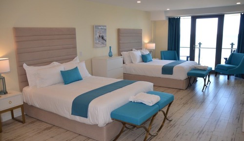Suite Studio, 2 grands lits, vue plage