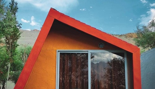 Chalet, vue lac