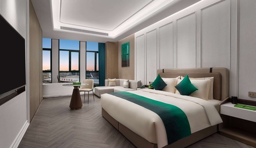 Chambre Deluxe, 1 très grand lit et 1 canapé-lit, non-fumeurs