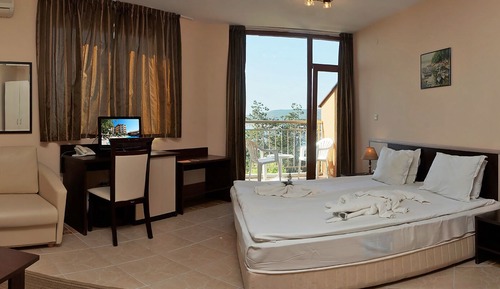 Suite, balcon, vue parc