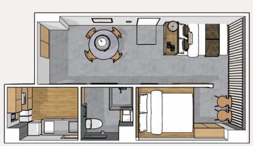 Appartement, 1 chambre (1F -To-ridoma-)