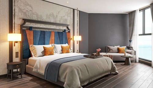 Chambre Luxe, 1 très grand lit et 1 canapé-lit