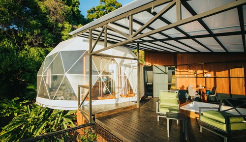 Cabane Deluxe, vue montagne