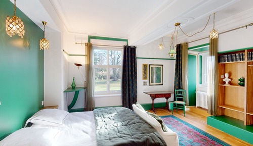 Chambre Majestueuse, 1 chambre, salle de bains privée, vue jardin