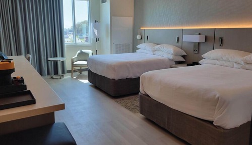 Chambre Double Luxe, 2 grands lits, non-fumeurs, vue fleuve