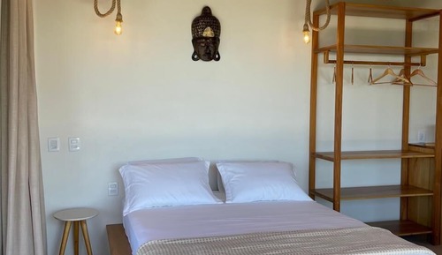 Chambre Double Deluxe, 1 grand lit et 1 canapé-lit, balcon, vue mer