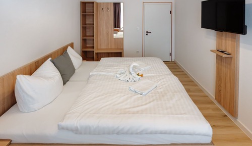 Chambre avec lits jumeaux, 2 lits une place, vue ville