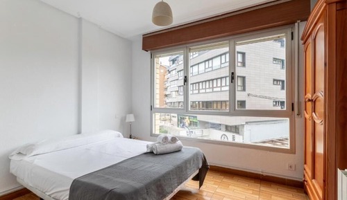 Appartement, balcon, vue montagne