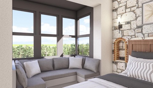 Chambre Double Junior, patio, vue jardin