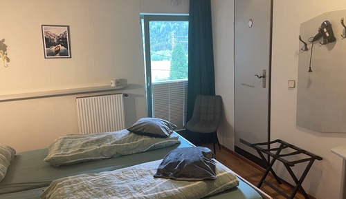 Chambre Double Confort, balcon, vue montagne