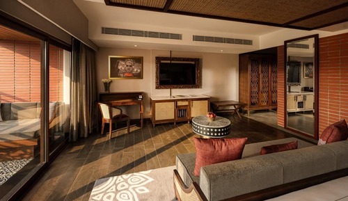Chambre Deluxe, 1 très grand lit, vue fleuve