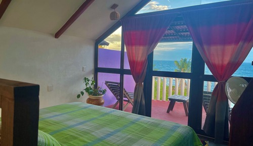 Chambre Simple Classique, balcon, vue plage