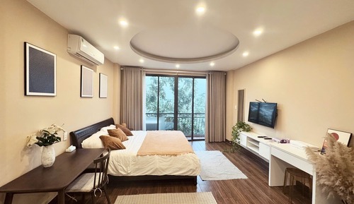 Studio, vue lac