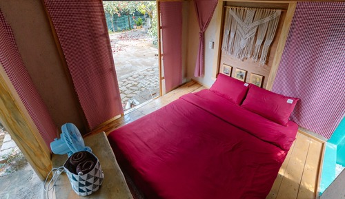Cabane Design, vue jardin