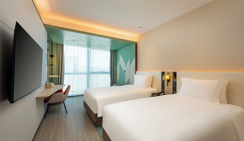 Chambre Standard, 2 lits doubles (Stocked Minibar Included)