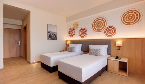 Chambre Deluxe avec lits jumeaux, balcon