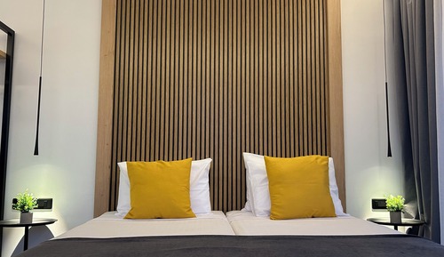Chambre Double Deluxe, 2 lits une place, vue ville