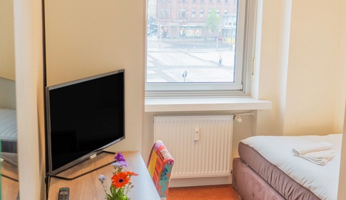 Chambre Simple, 1 lit une place, non-fumeurs, vue ville