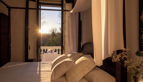 Chambre Double Supérieure, 1 très grand lit, vue jardin