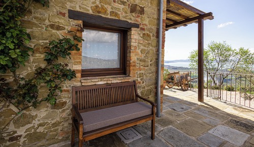 Chambre, 1 grand lit, vue lac