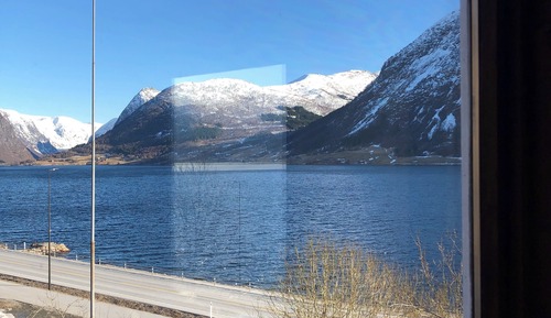 Chambre avec lits jumeaux, 2 lits une place, non-fumeurs, vue montagne