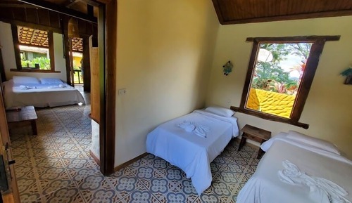 Chambre Quadruple Familiale, 2 chambres, vue piscine