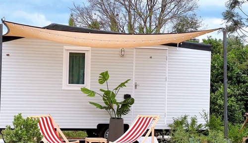 Cabane Confort, vue jardin