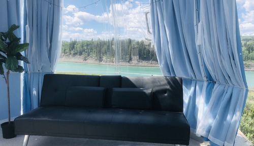 Chambre, vue lac