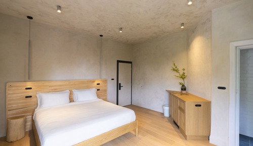 Chambre Simple Deluxe, 1 très grand lit, salle de bains privée