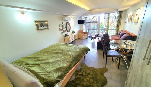 Studio, 1 chambre, balcon, vue jardin