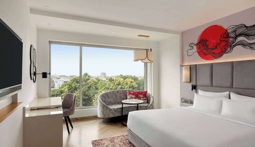 Chambre Deluxe, 1 très grand lit et 1 canapé-lit, non-fumeurs