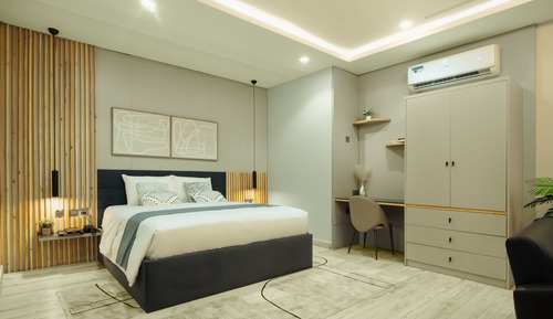 Suite Studio Exécutive, 1 très grand lit, non-fumeurs, réfrigérateur et four à micro-ondes