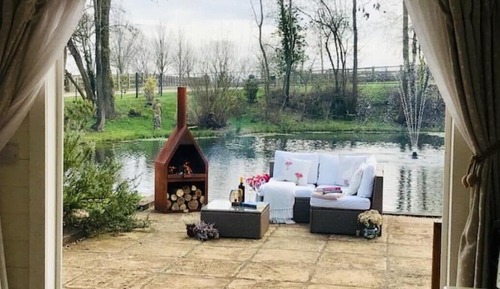 Chalet, salle de bains attenante, vue lac